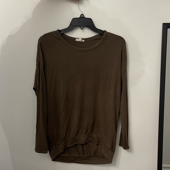 Brown long sleeve loose sweater - Picture 1 of 5